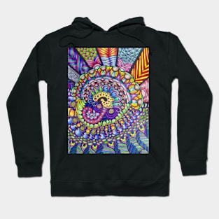 Peacock Brain Hoodie